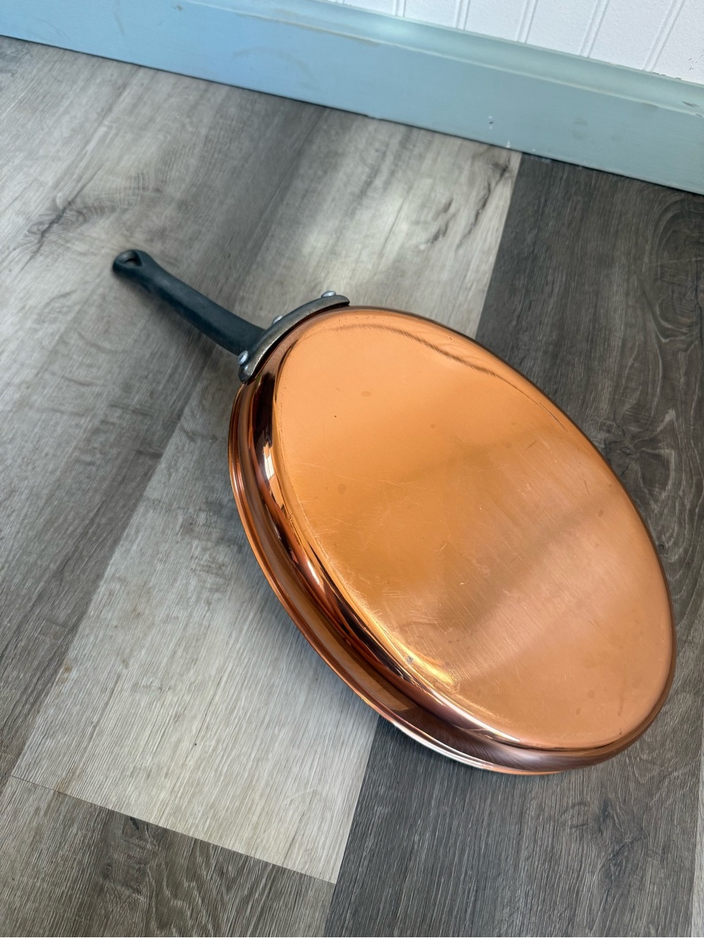 Copper 12” Oval  frying pan